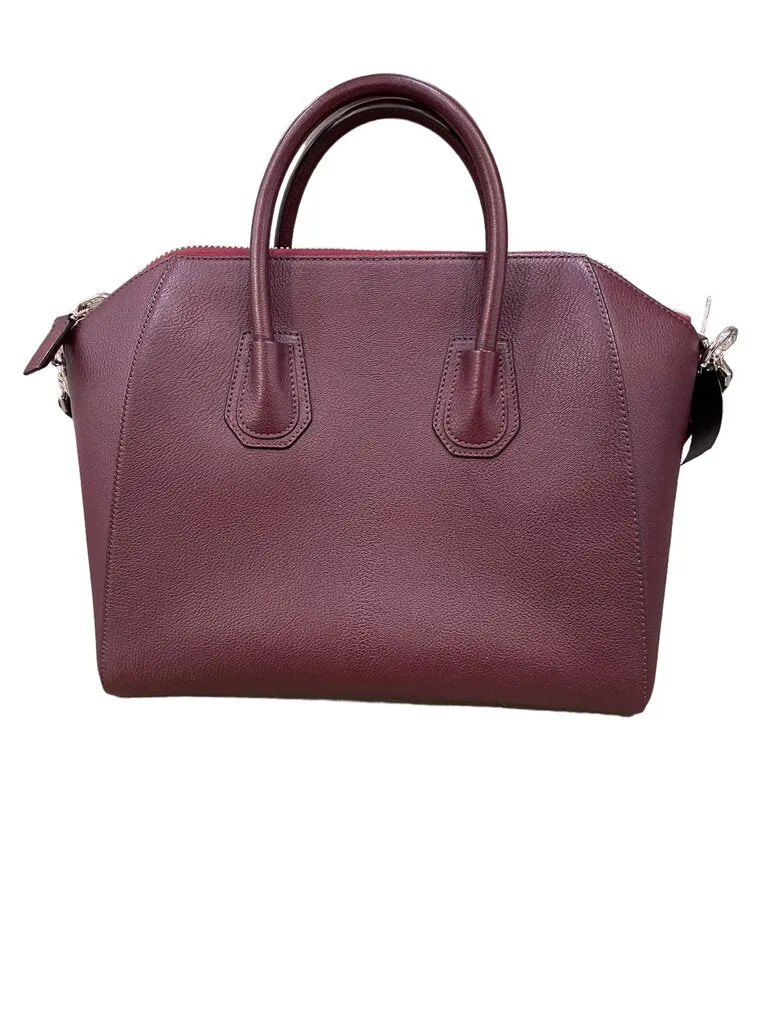 Givenchy Medium Antigona Bag in Box Leather burgundy