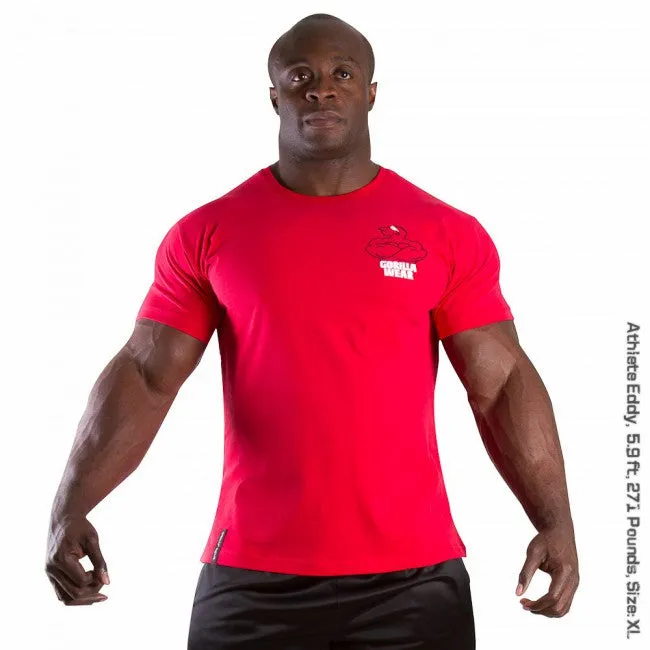 Gorilla Wear - Classic Logo Tee New Style-Red