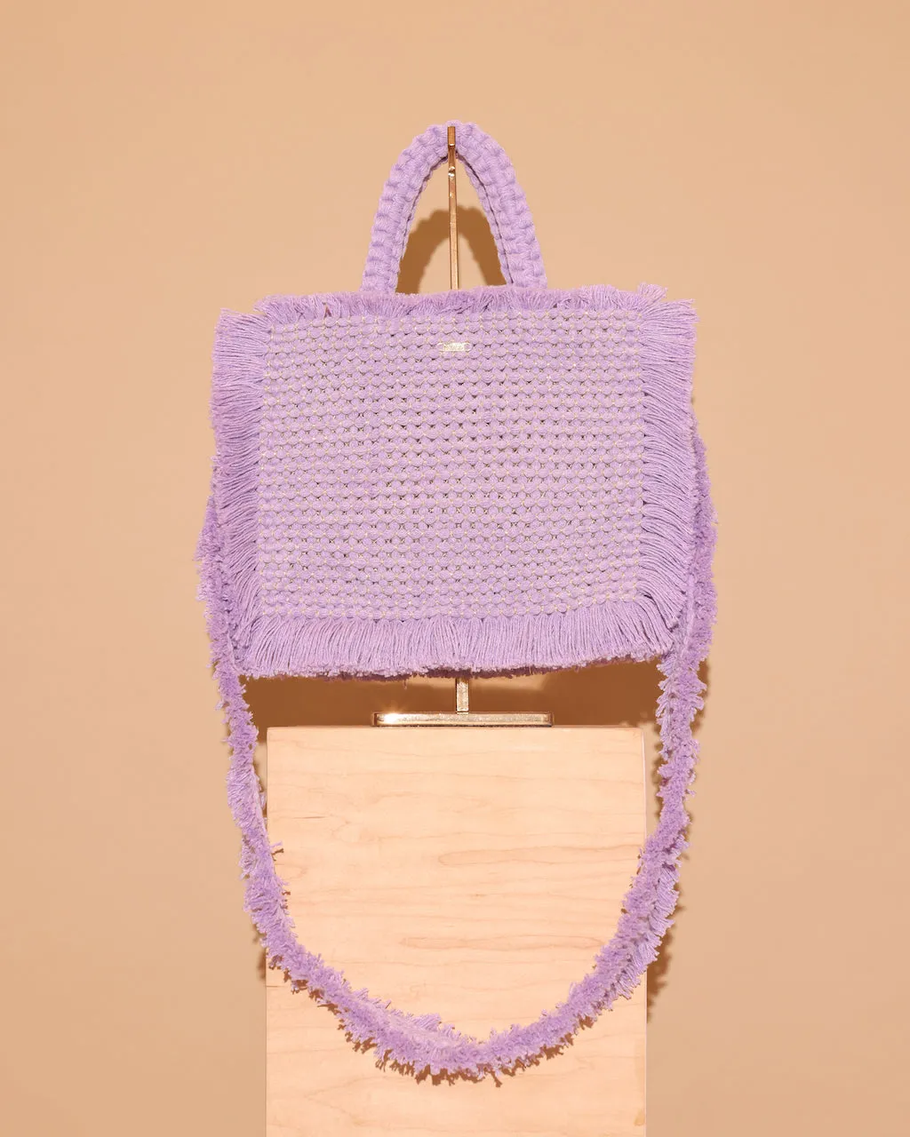 Gossypium Crossbody Bag Lilac & Gold
