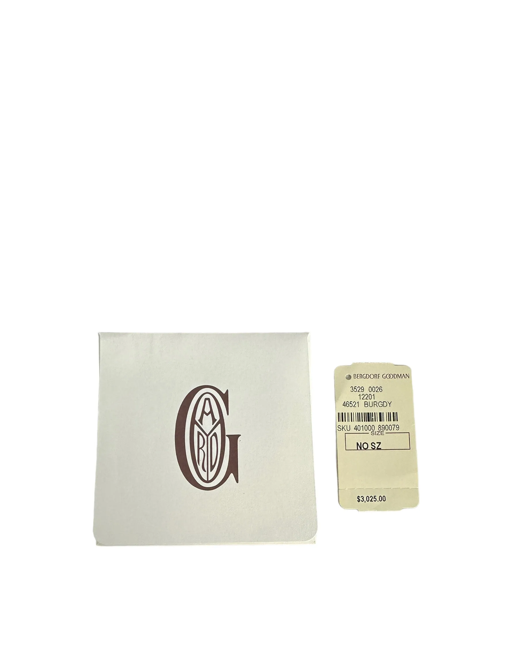 Goyard Burgundy Goyardine Monte Carlo Bois Clutch