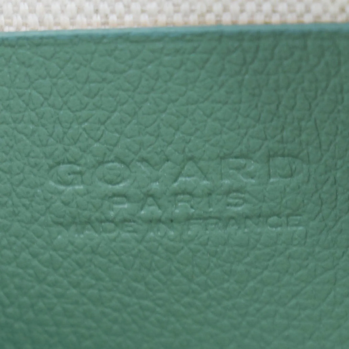 GOYARD Plumet Chevron Print Canvas Shoulder Bag Green