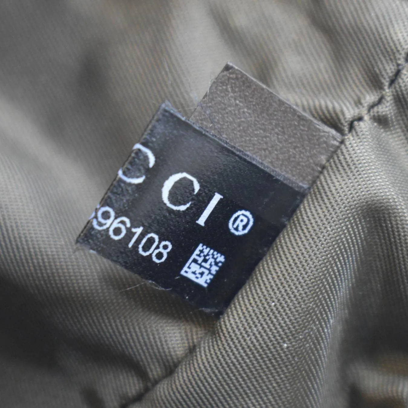 GUCCI Diaper GG Canvas Shoulder Bag Beige 211131