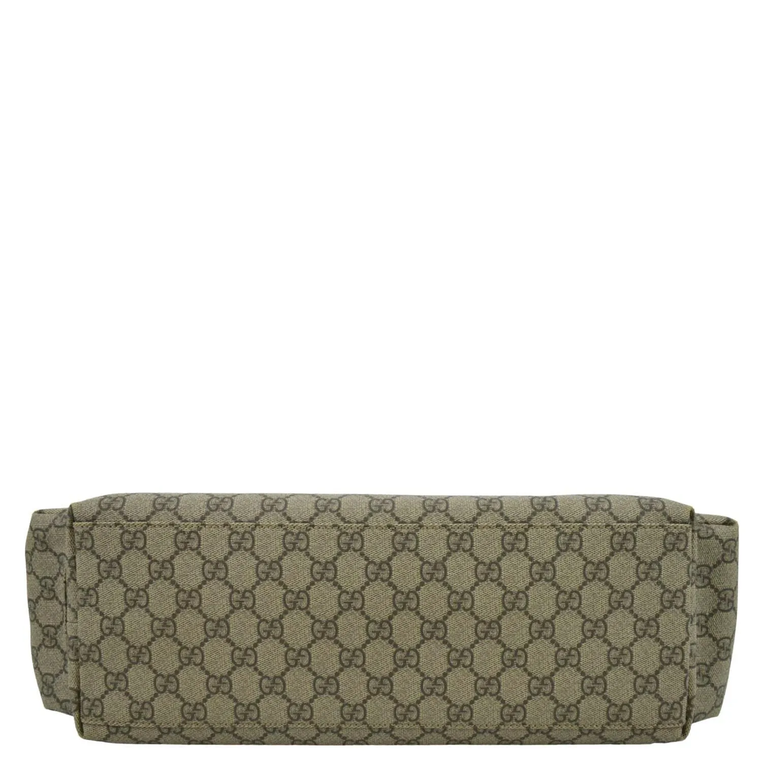 GUCCI Diaper GG Canvas Shoulder Bag Beige 211131