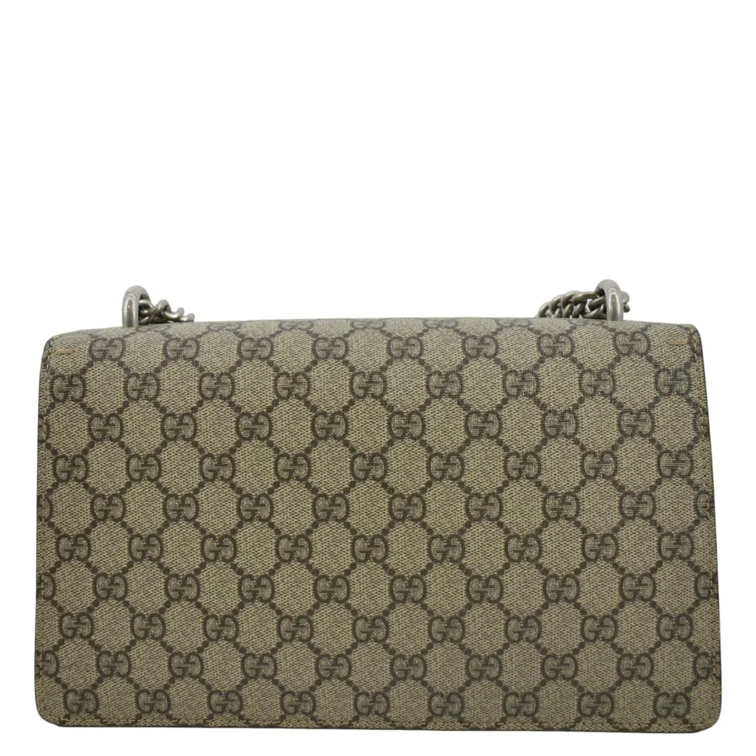 GUCCI Dionysus Small GG Supreme Canvas Shoulder Bag Beige 400249