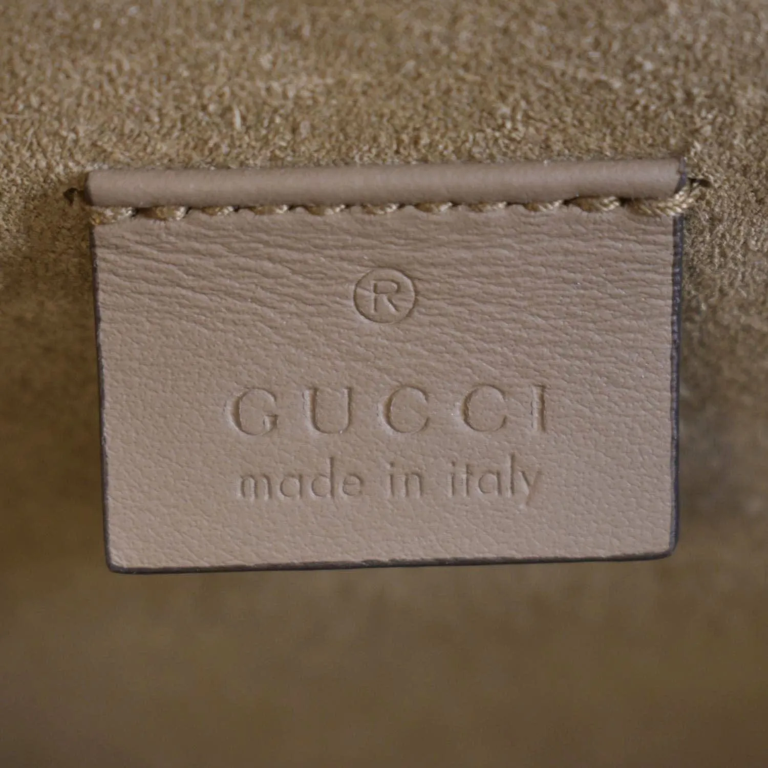 GUCCI Dionysus Small GG Supreme Canvas Shoulder Bag Beige 400249