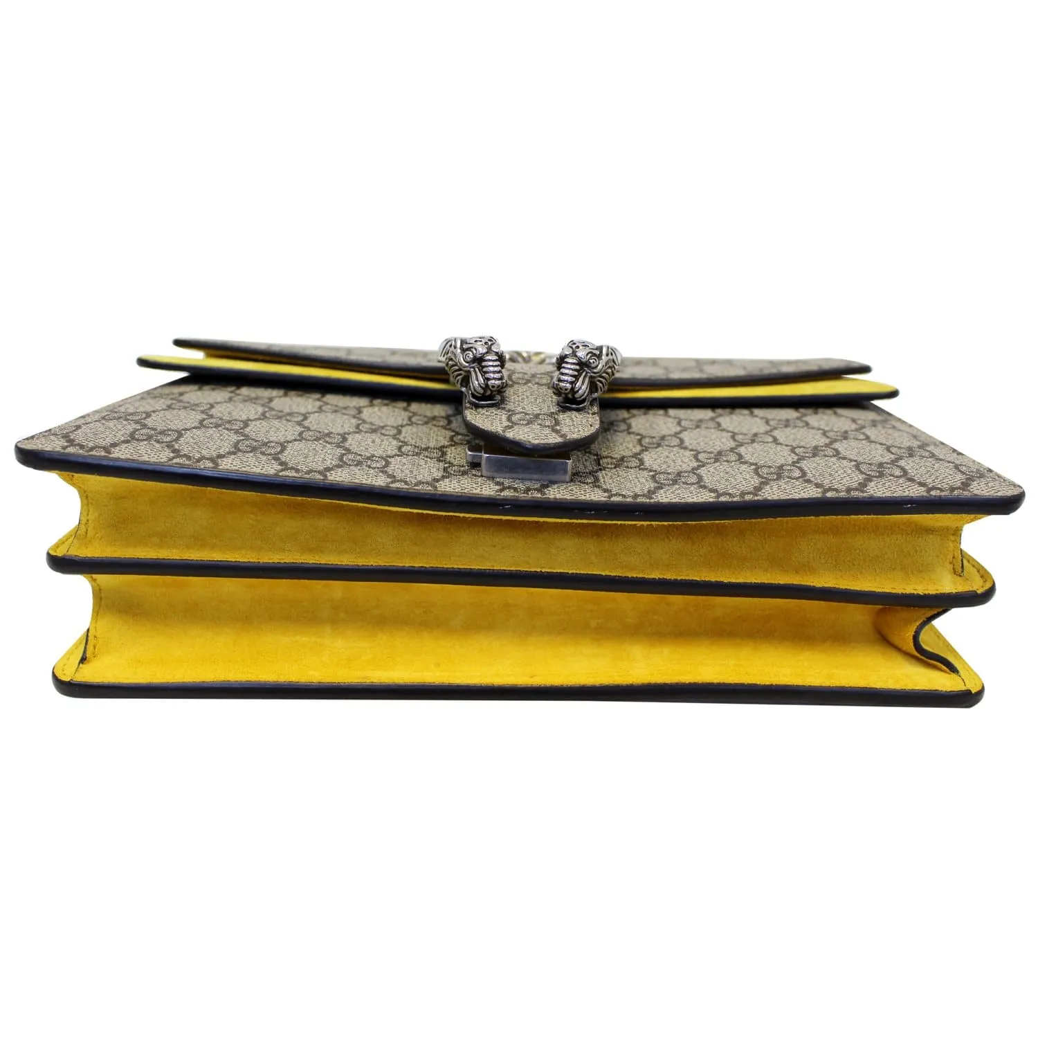 GUCCI Dionysus Small GG Supreme Canvas Shoulder Bag Beige 400249
