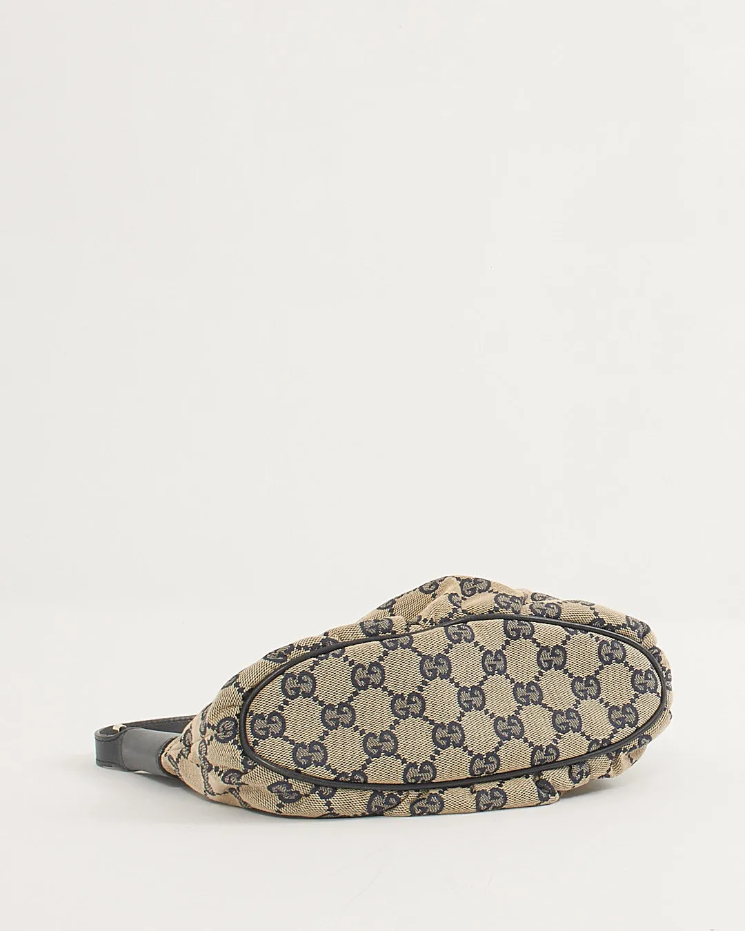 Gucci GG Beige/ Navy Canvas Sherry Line Pochette Bag
