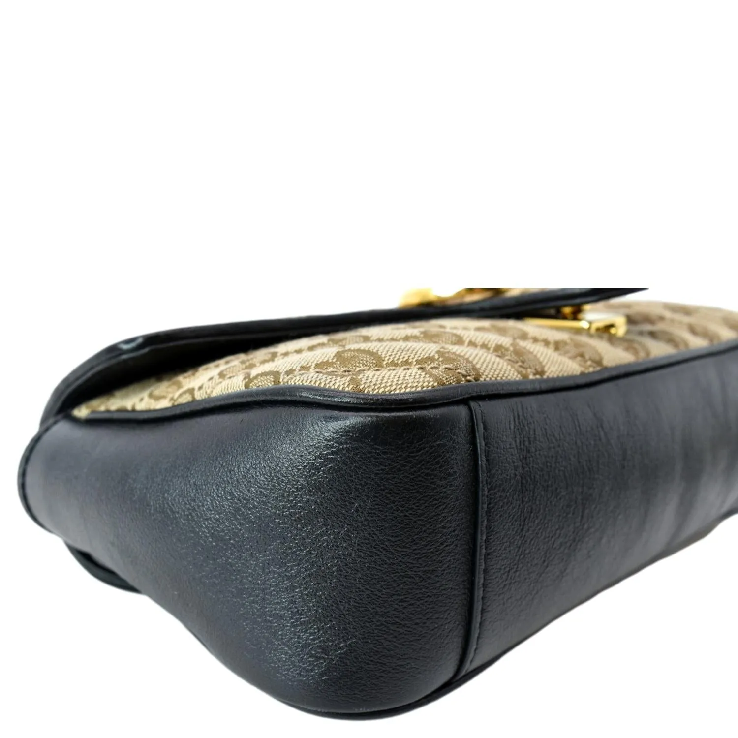GUCCI GG Marmont Small Matelasse Canvas Shoulder Bag Black 443497