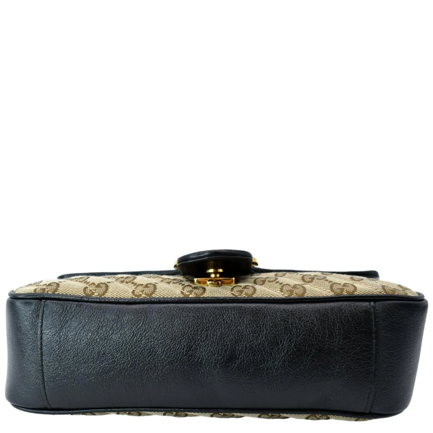 GUCCI GG Marmont Small Matelasse Canvas Shoulder Bag Black 443497