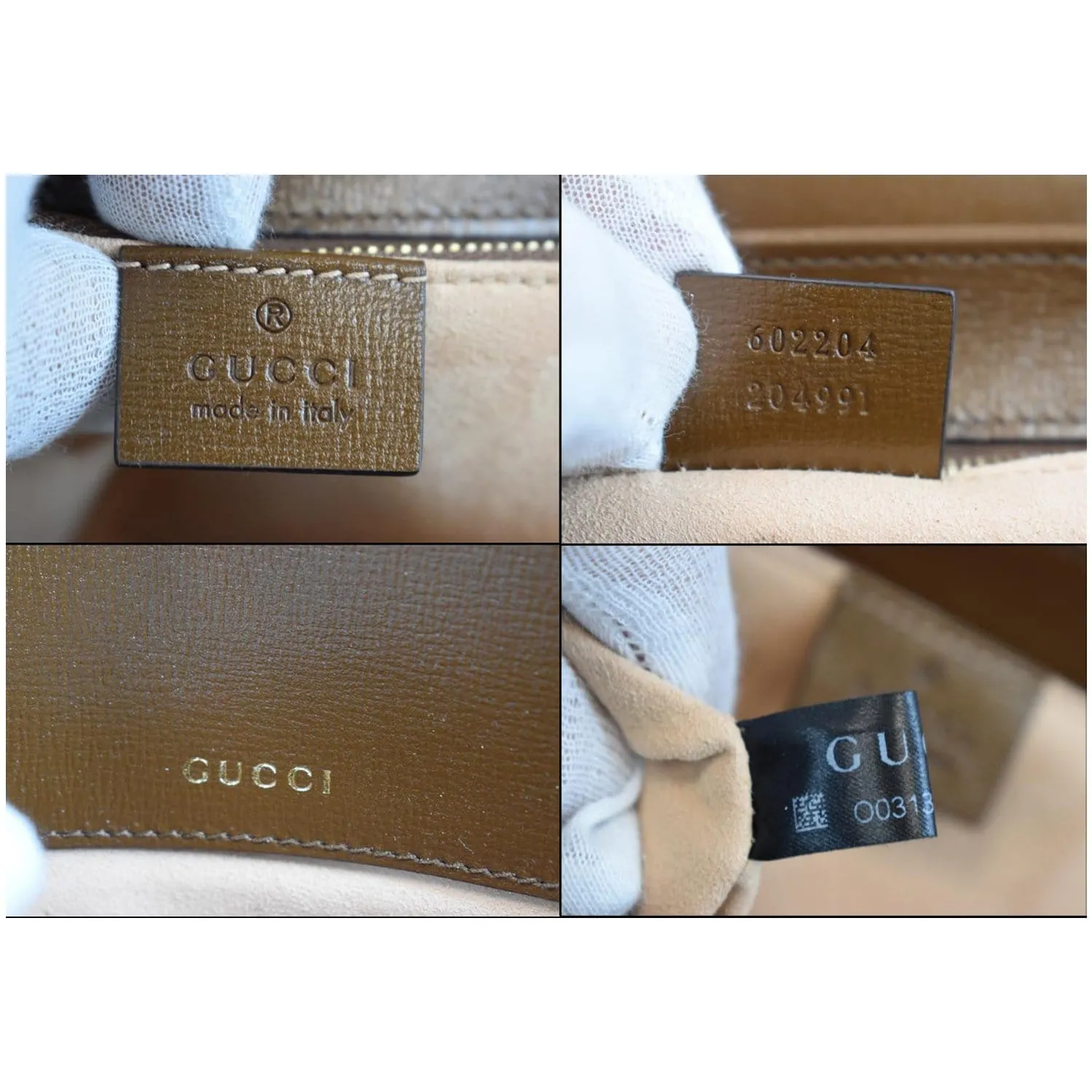 GUCCI Horsebit 1955 GG Supreme Canvas Shoulder Bag Beige 602204