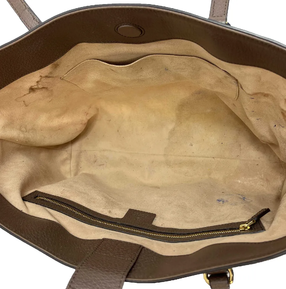 Gucci - Ophidia GG Medium Supreme Canvas Shoulder Tote - Beige / Ebony