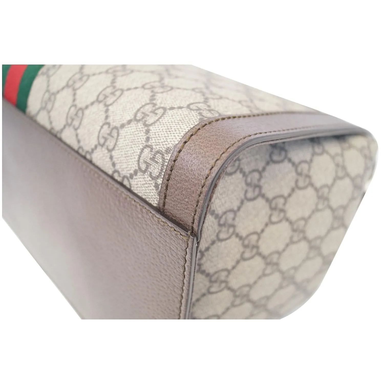 GUCCI Ophidia Medium GG Supreme Tote Shoulder Bag Beige