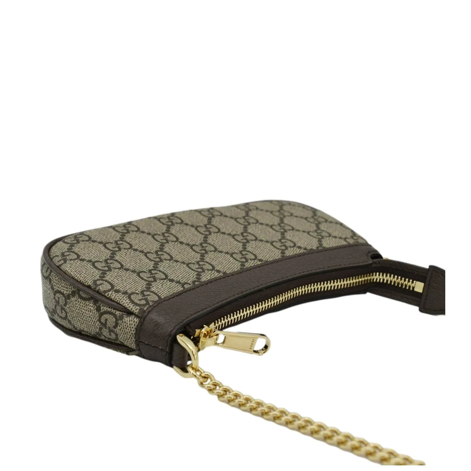 GUCCI Ophidia Mini GG Supreme Canvas Shoulder Bag Beige 764960