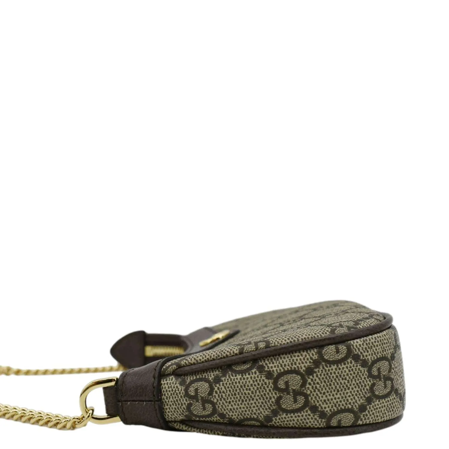 GUCCI Ophidia Mini GG Supreme Canvas Shoulder Bag Beige 764960