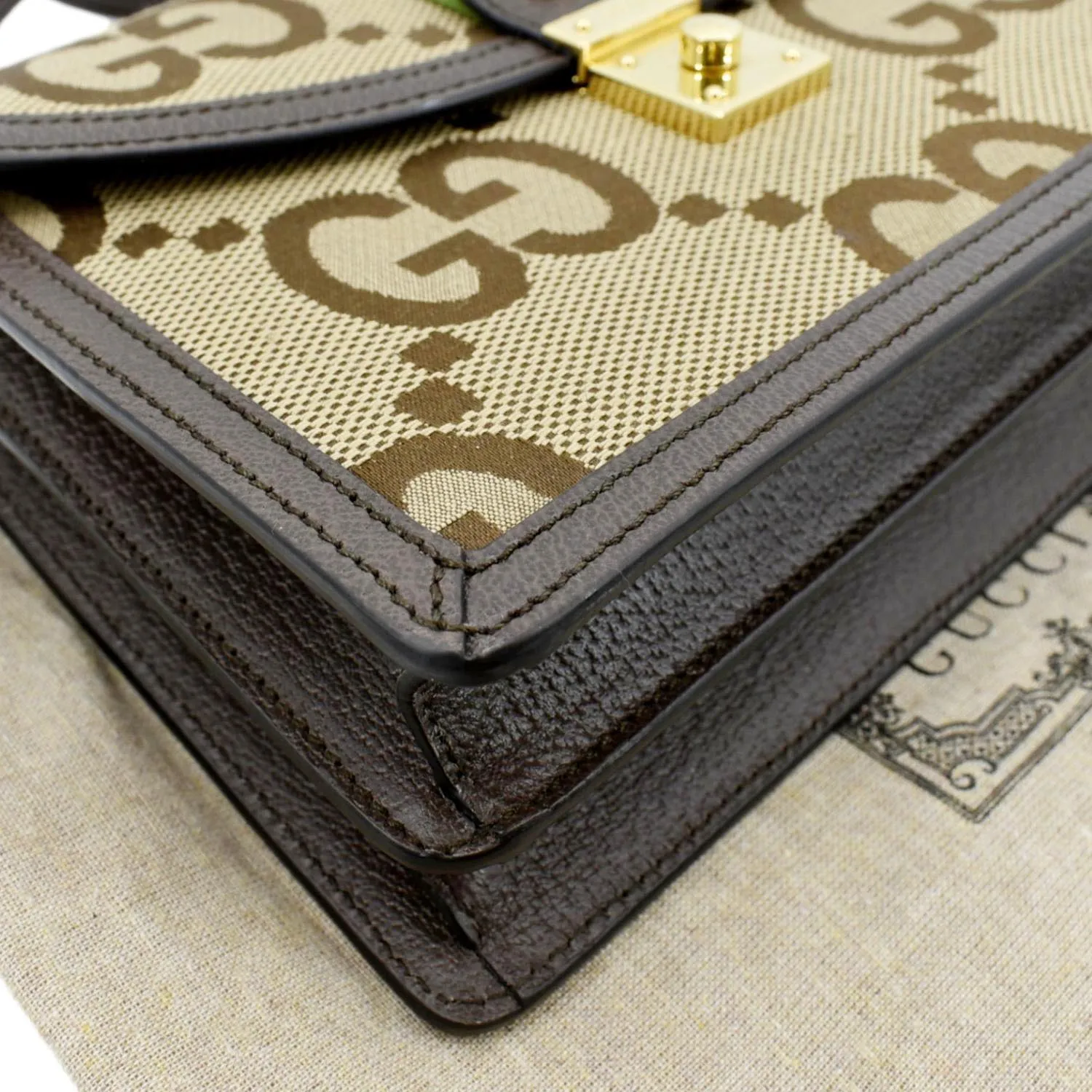 GUCCI Ophidia Small GG Canvas Tote Shoulder Bag Beige 651055