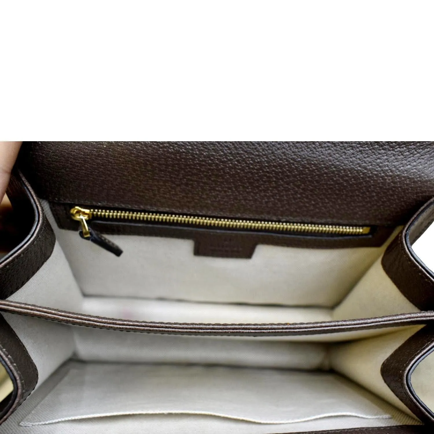 GUCCI Ophidia Small GG Canvas Tote Shoulder Bag Beige 651055