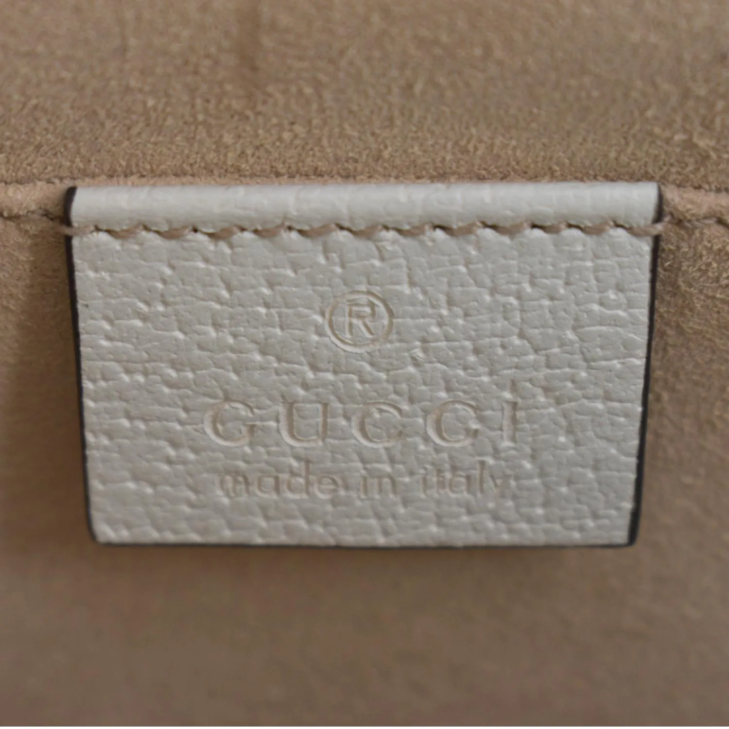 GUCCI Ophidia Small Leather Chain Shoulder Bag White 503877