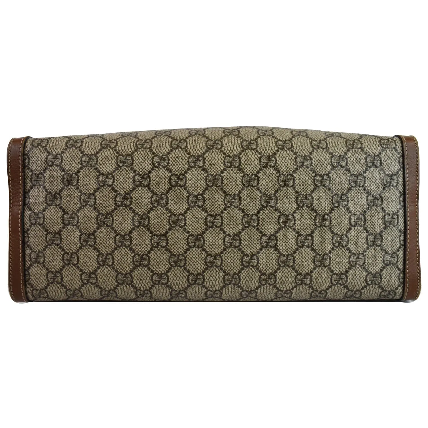 GUCCI Padlock Medium GG Supreme Canvas Shoulder Bag Beige 479197
