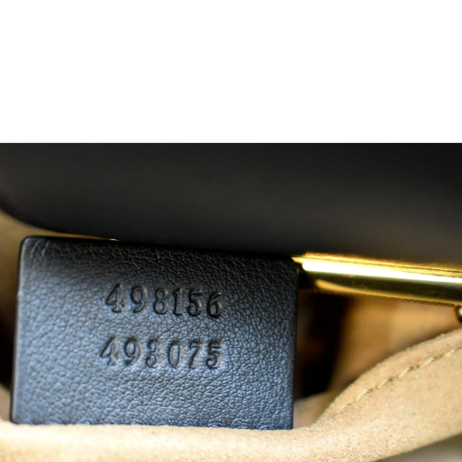 GUCCI Padlock Small GG Supreme Canvas Shoulder Bag Beige/Ebony 498156