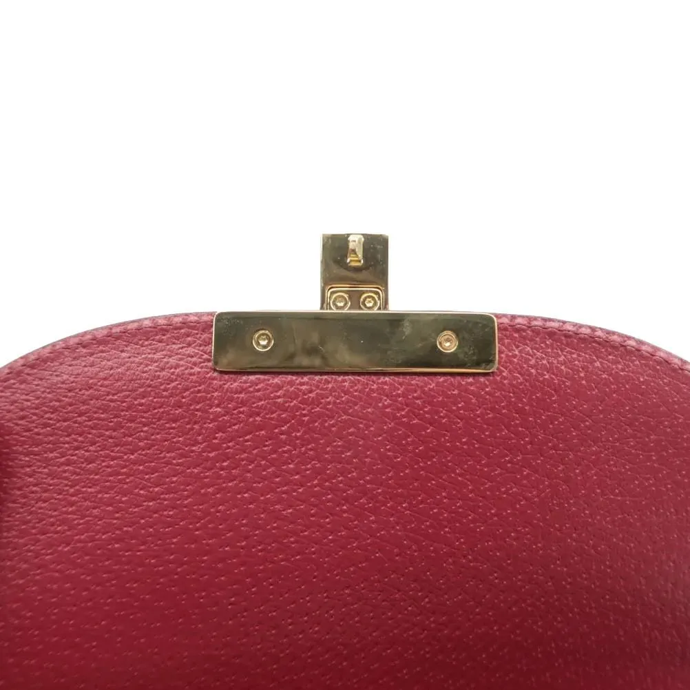 GUCCI Padlock Tian Print GG Supreme Canvas Shoulder Bag Navy Blue 453189