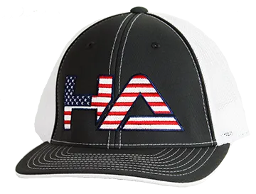 HaterZ HA Logo Hat (Gray/RWB) Snapback