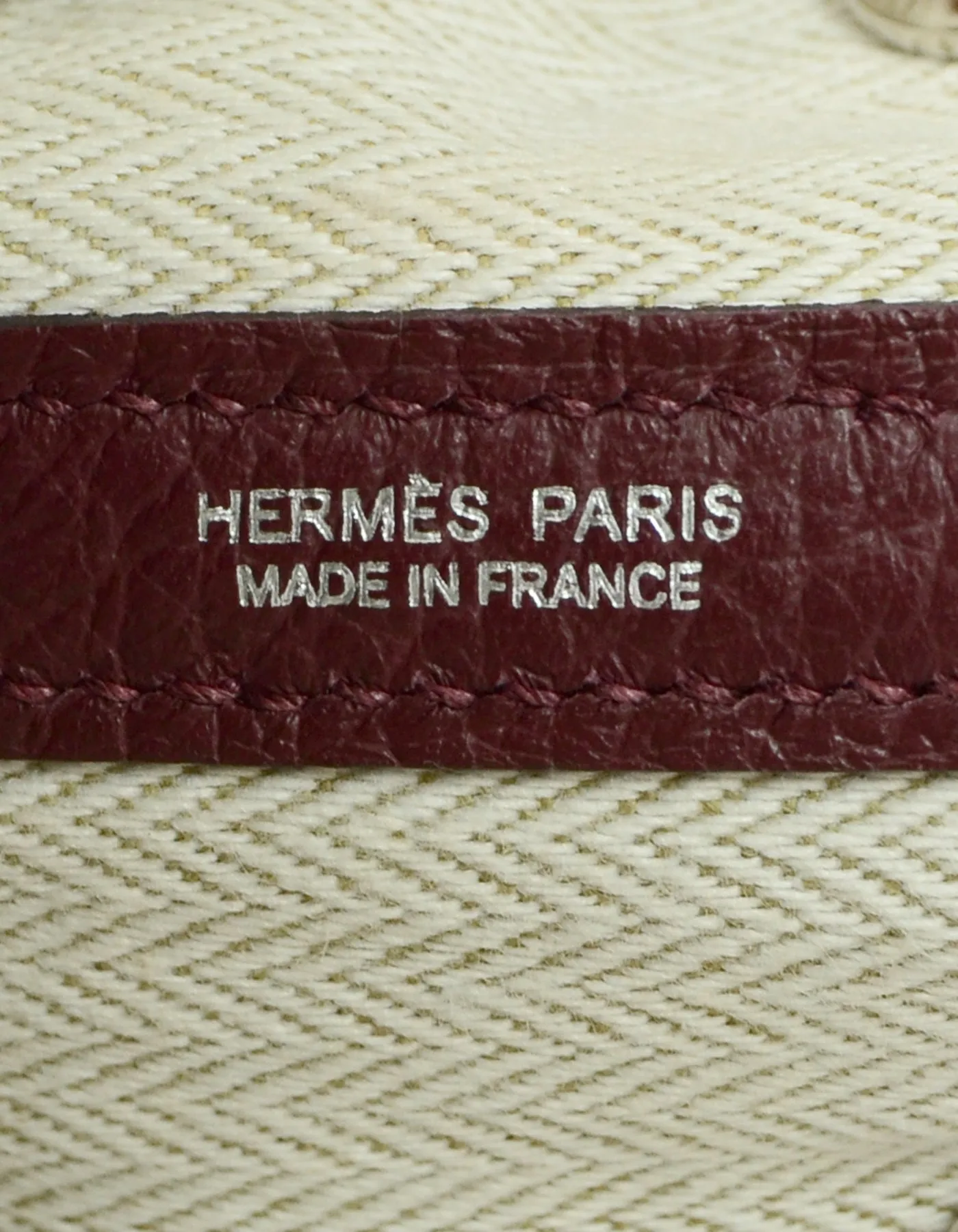 Hermes Burgundy Negonda Leather Garden Party 30 Bag
