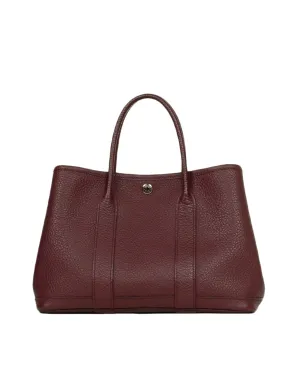 Hermes Burgundy Negonda Leather Garden Party 30 Bag