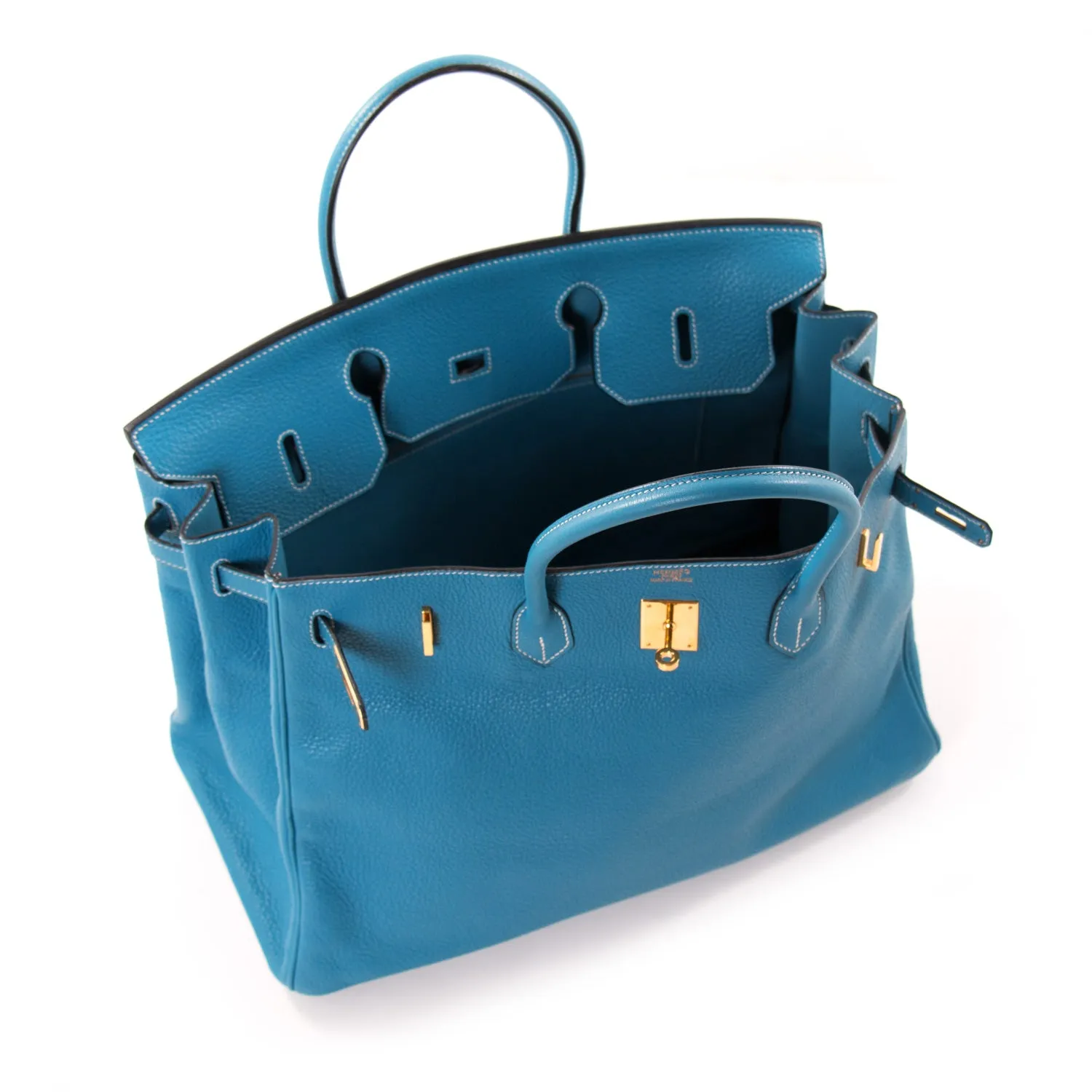 Hermès Birkin 40 Bleu Jean Clemence