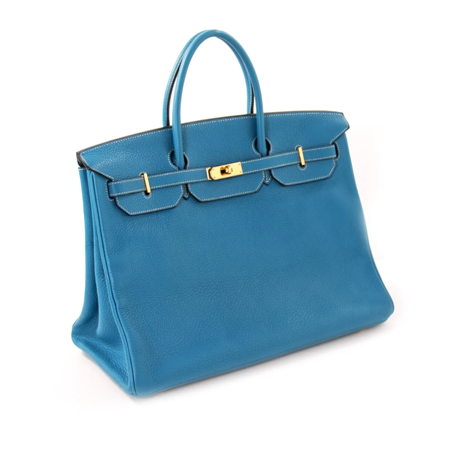 Hermès Birkin 40 Bleu Jean Clemence