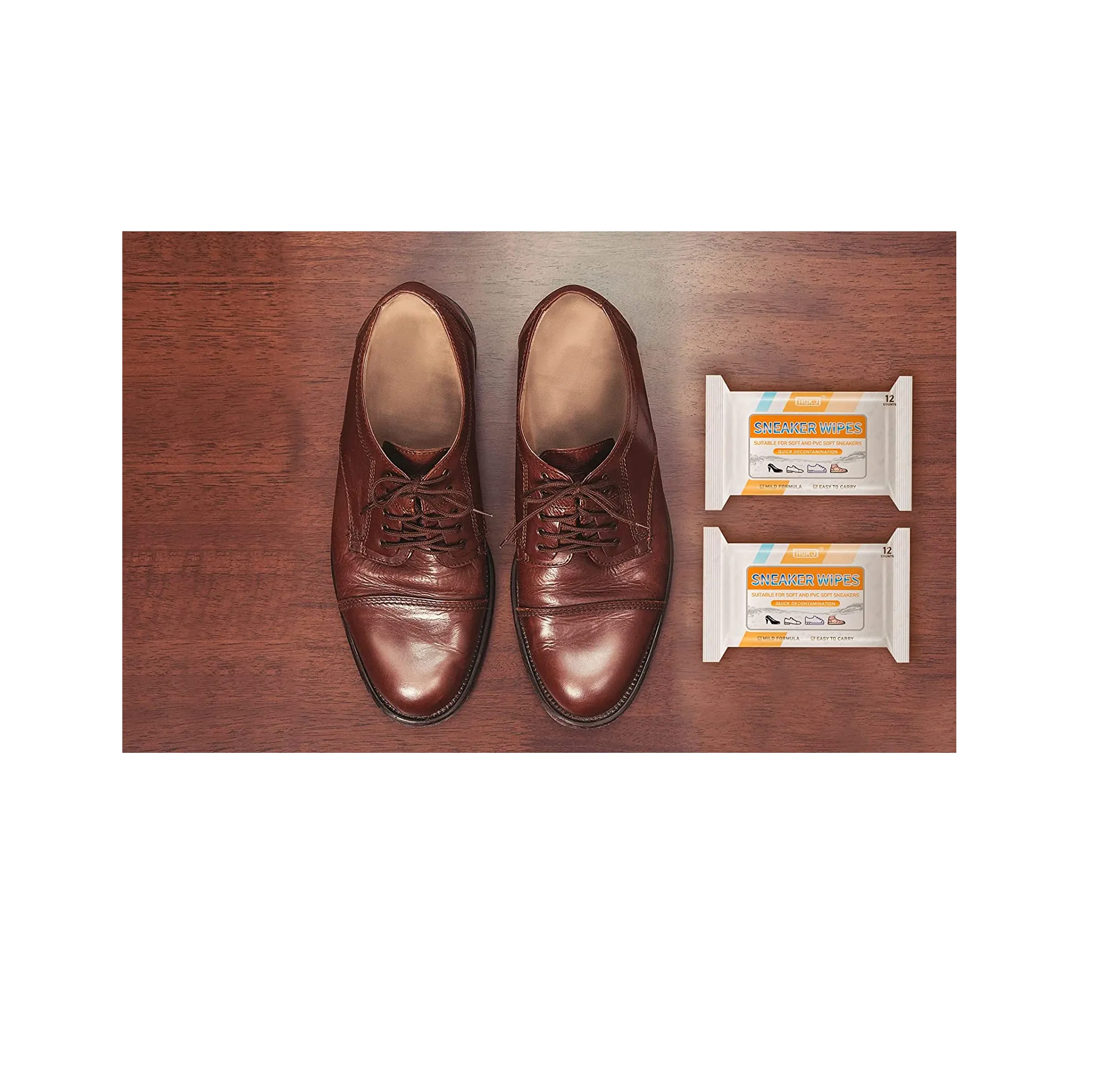 HGKJ Shoes Cleaner Wipes-Disposable Travel Portable-Removes Dirt and Stains