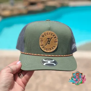 HOOEY  "SPUR" Olive/Gray HAT