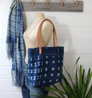 Indigo Shibori Tote