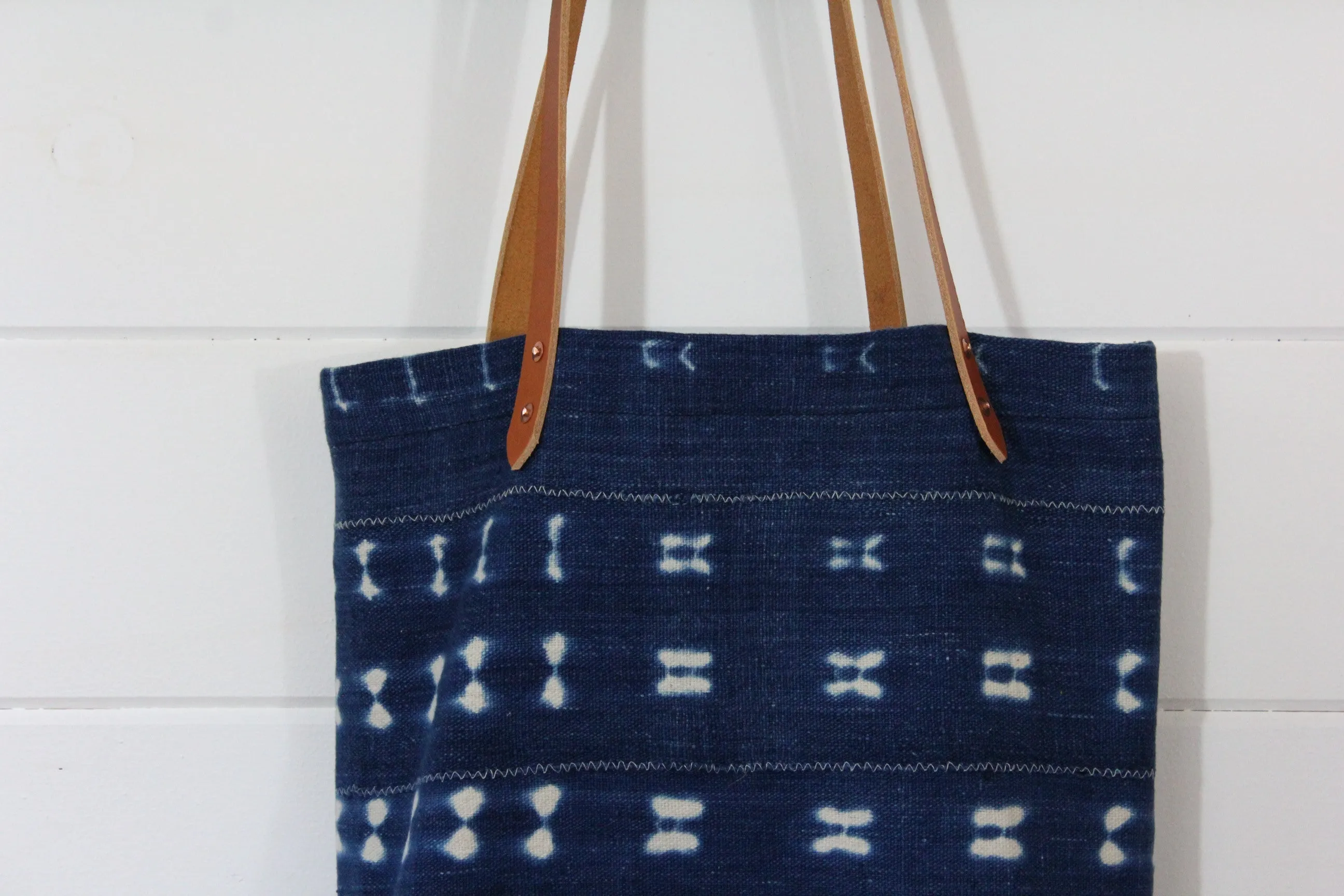 Indigo Shibori Tote
