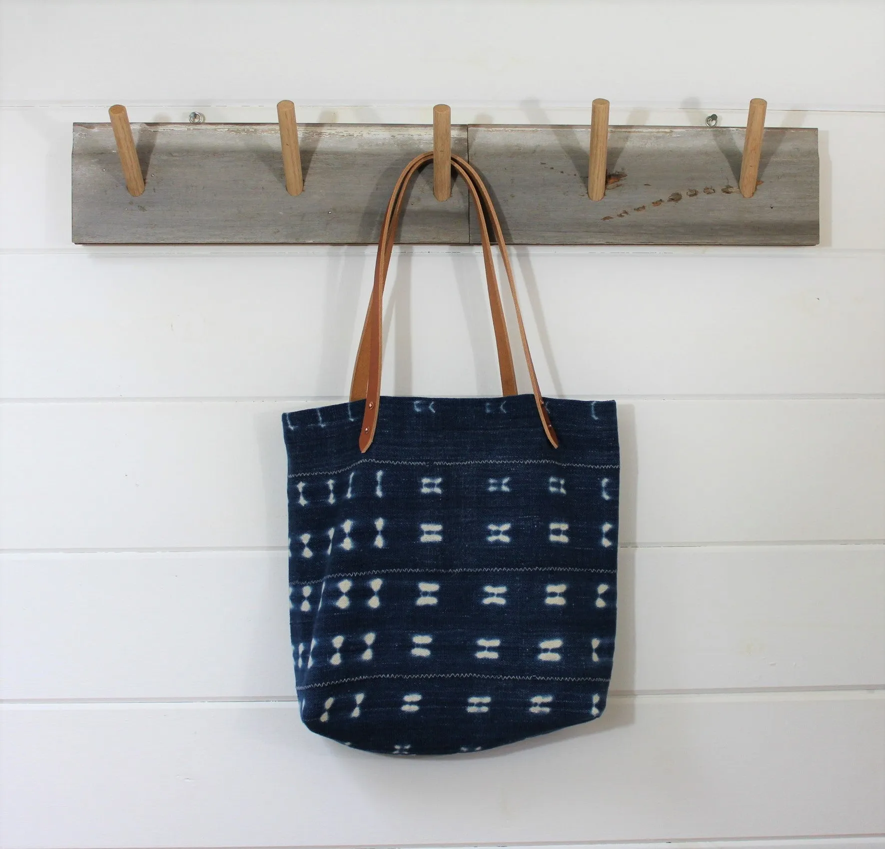 Indigo Shibori Tote