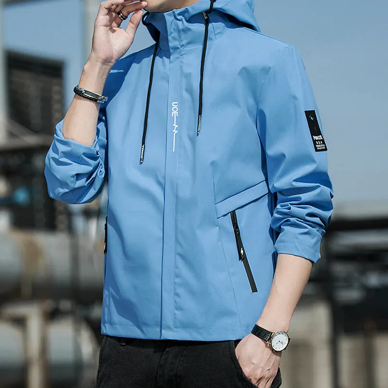 INSTOCK - 2024 Spring Men's Jacket Hooded Coat Men's Clothing