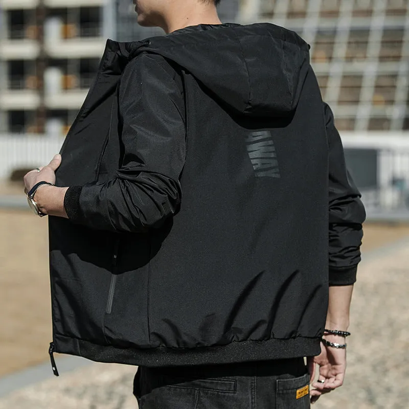 INSTOCK - 2024 Spring Men's Jacket Hooded Coat Men's Clothing