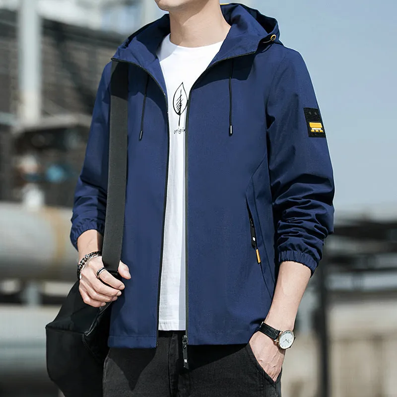 INSTOCK - 2024 Spring Men's Jacket Hooded Coat Men's Clothing