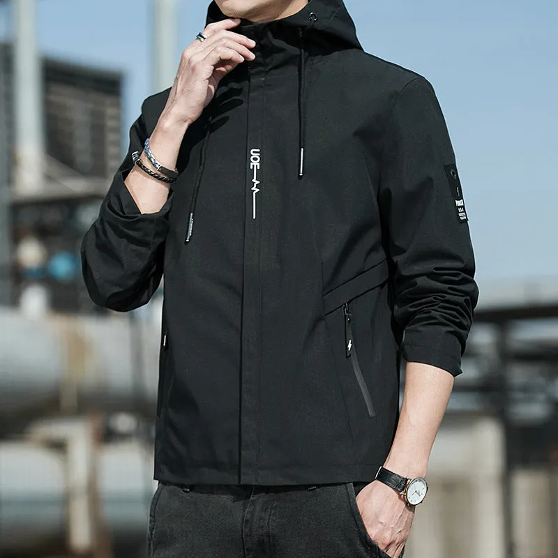 INSTOCK - 2024 Spring Men's Jacket Hooded Coat Men's Clothing