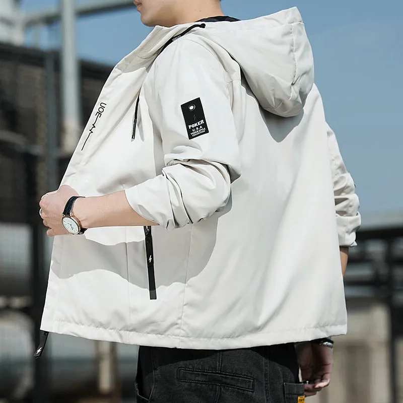INSTOCK - 2024 Spring Men's Jacket Hooded Coat Men's Clothing