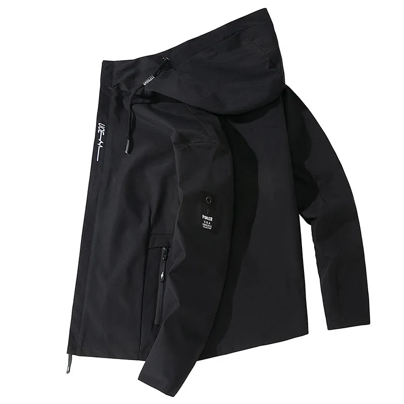 INSTOCK - 2024 Spring Men's Jacket Hooded Coat Men's Clothing