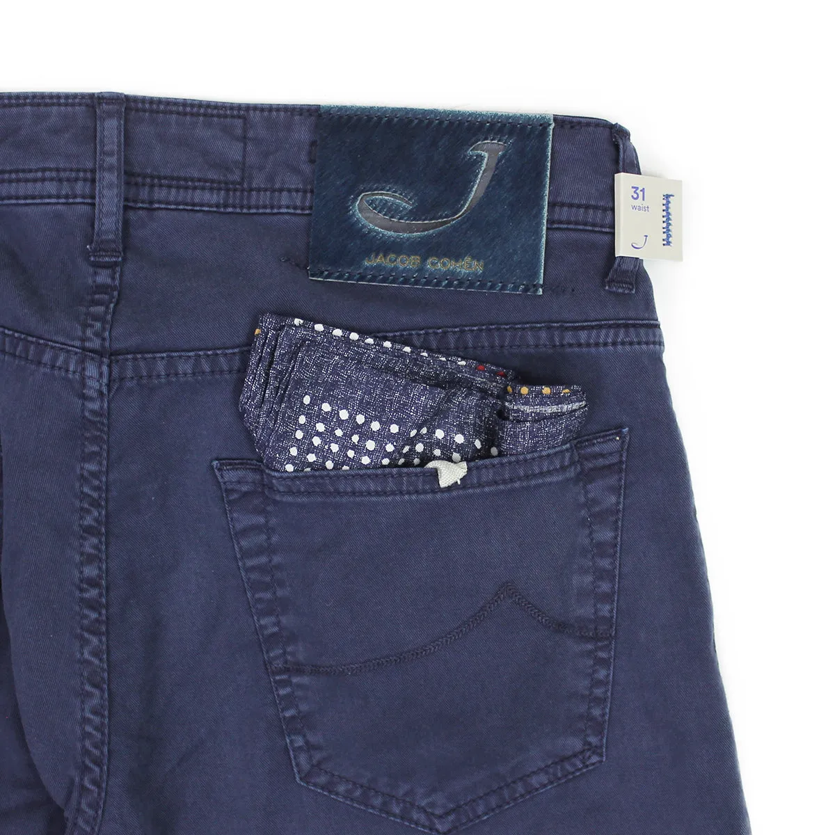 Jacob Cohen - J622 Comf Slim Fit Chino Jeans in Vintage Navy