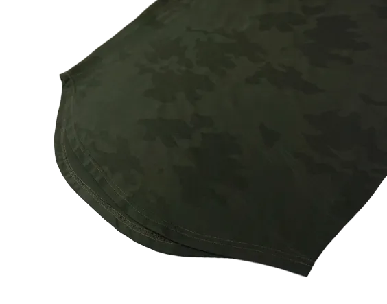 Jacquard Camo Tee - Dark Olive