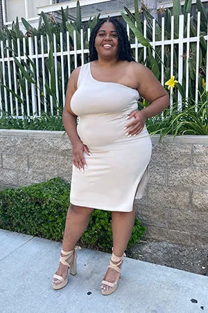 Kim One Shoulder Midi Dress