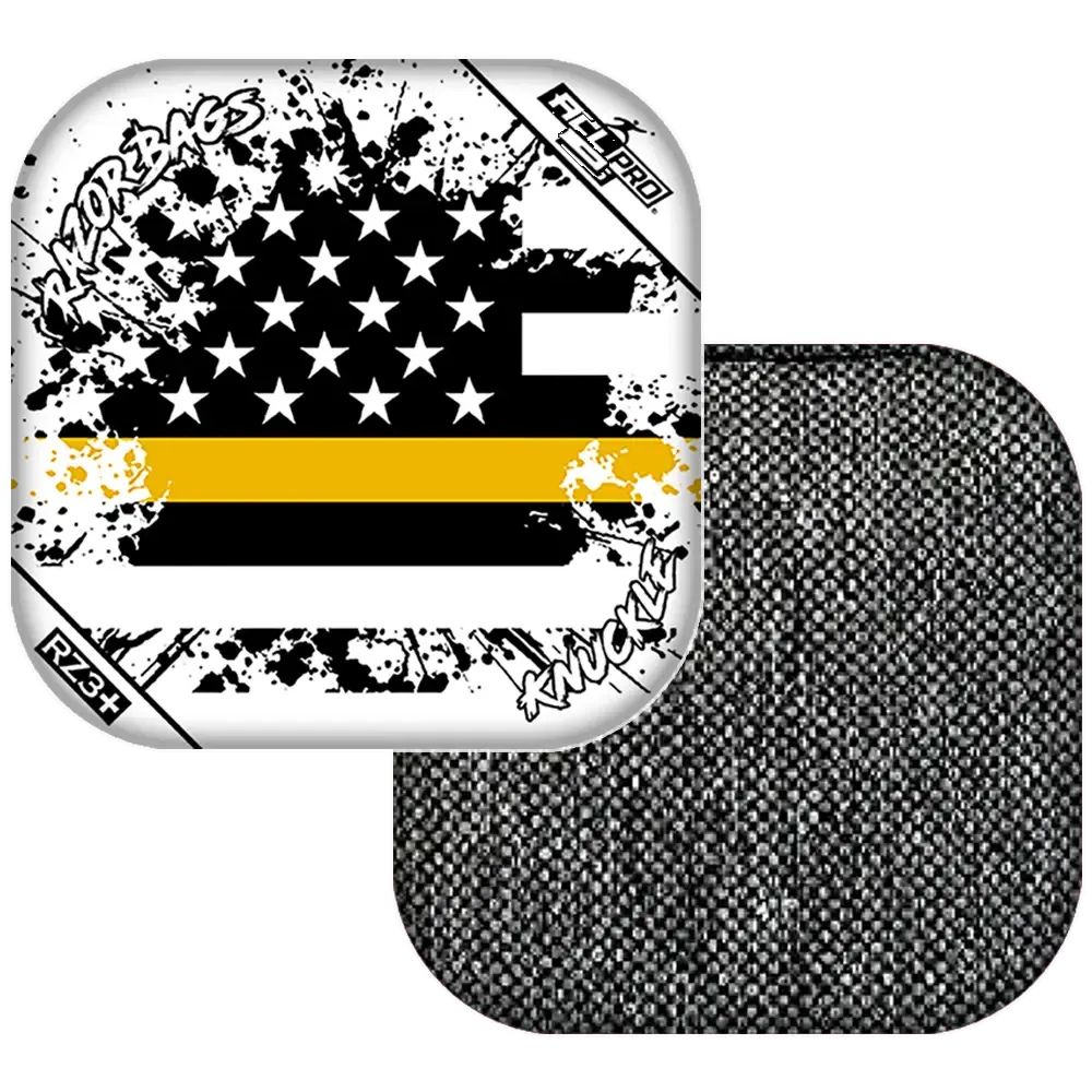 Knuckle | Gold Line Flag | ACL PRO Razor Cornhole Bags