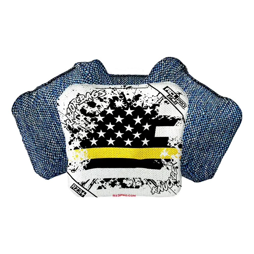 Knuckle | Gold Line Flag | ACL PRO Razor Cornhole Bags