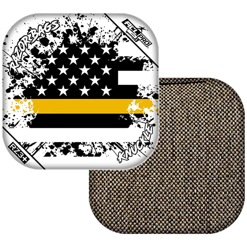 Knuckle | Gold Line Flag | ACL PRO Razor Cornhole Bags