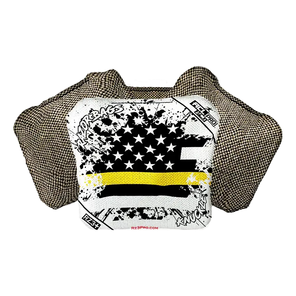 Knuckle | Gold Line Flag | ACL PRO Razor Cornhole Bags