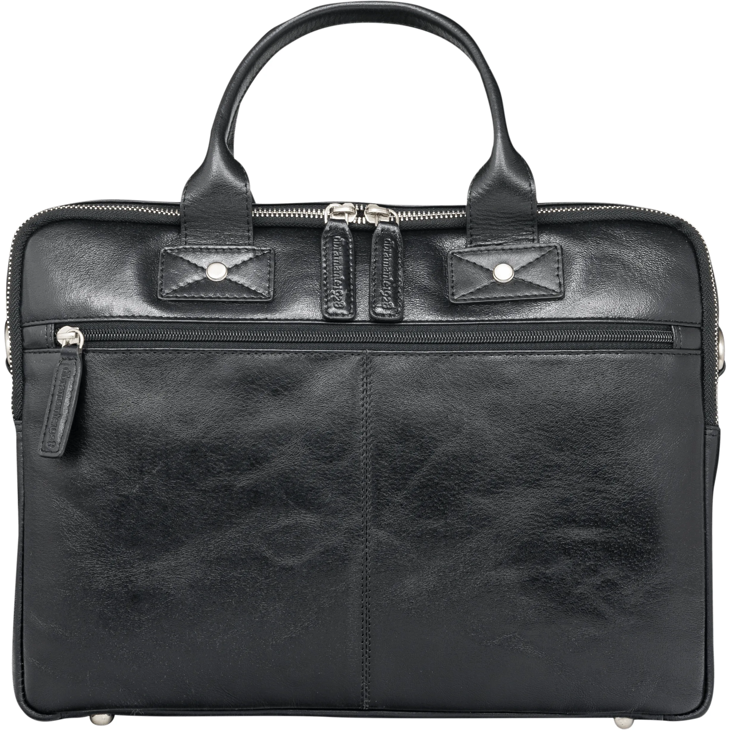 Kronborg 16" Leather Laptop Briefcase - Black