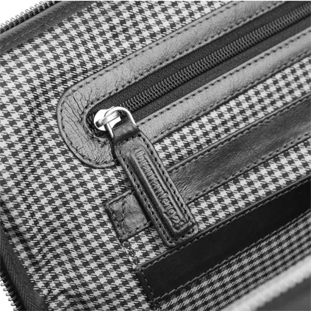 Kronborg 16" Leather Laptop Briefcase - Black