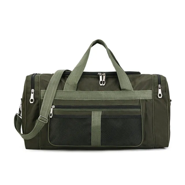 Large Capacity Men's Travel Bags, Unisex Multifunctional Luggage Bag, Sports Duffle Bag